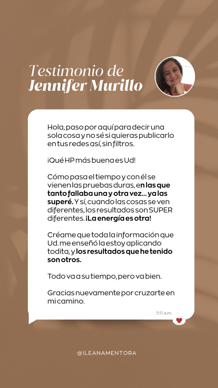 Testimonio de Jennifer Murillo
