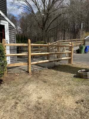 Wood Fence in
