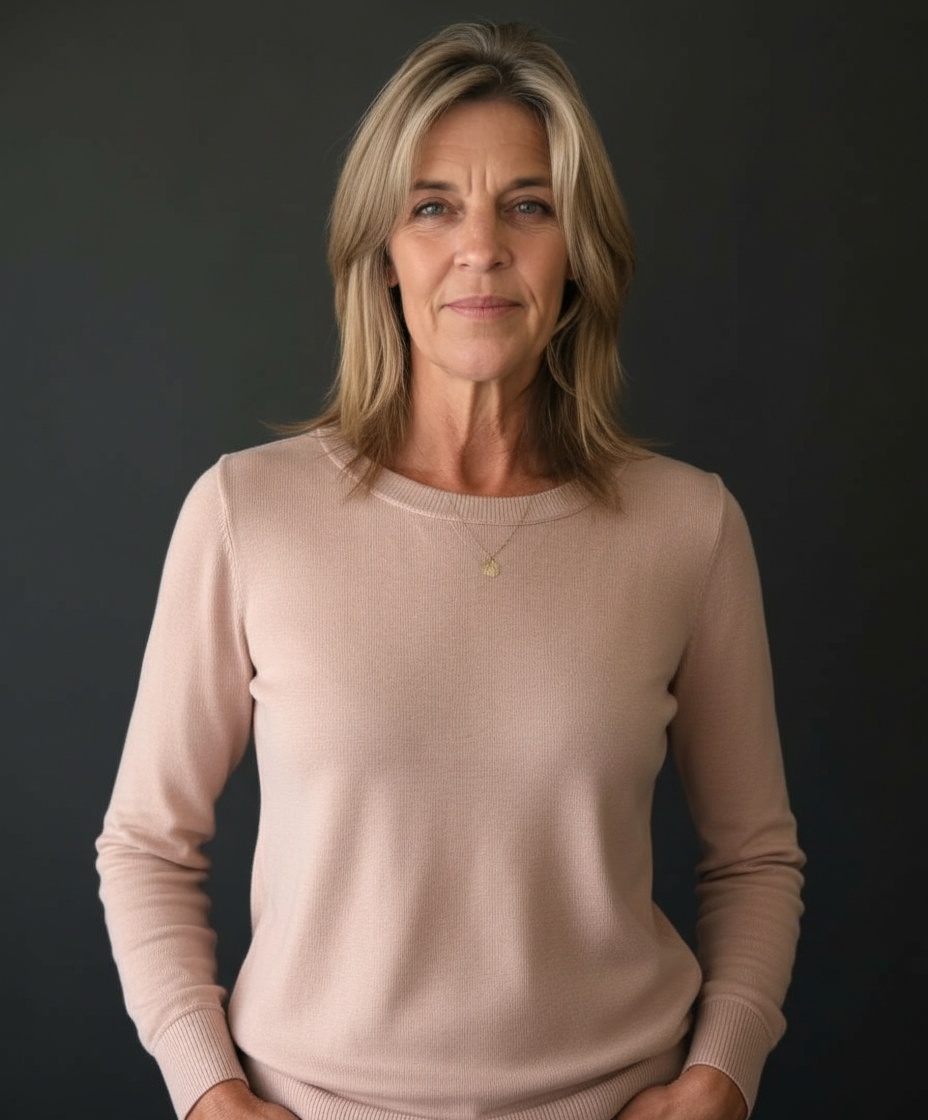 Portrait of Dr. Jennifer Wilson against a soft dark backdrop