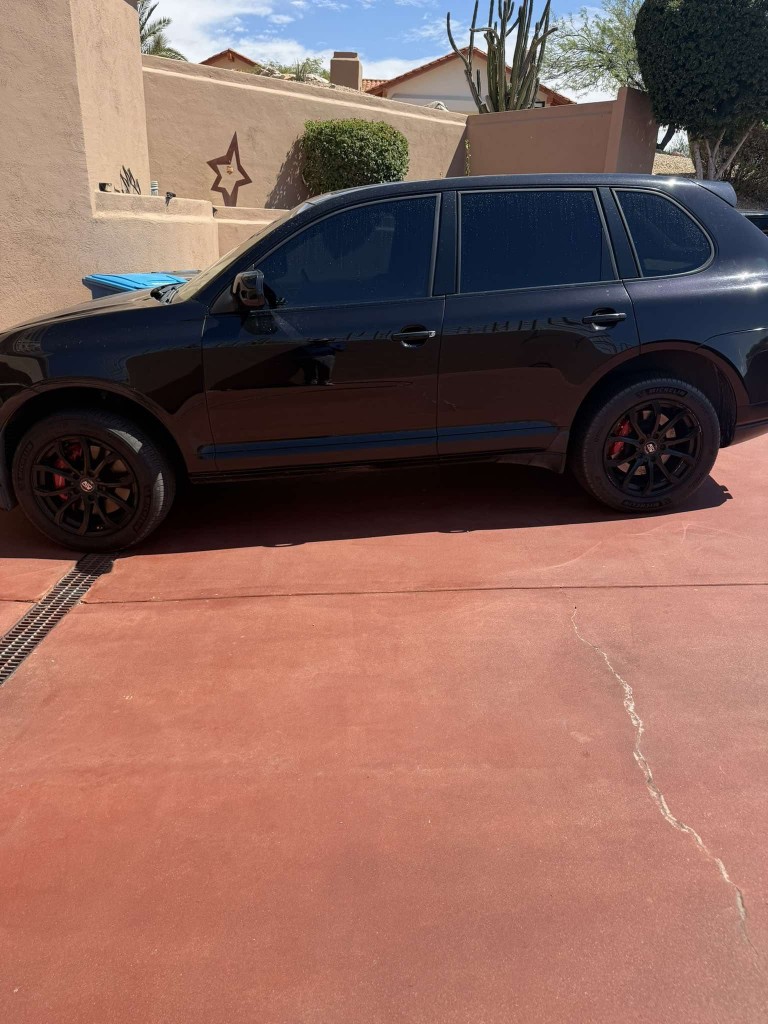 Black Porsche Cayenne — Exterior Refinement — after