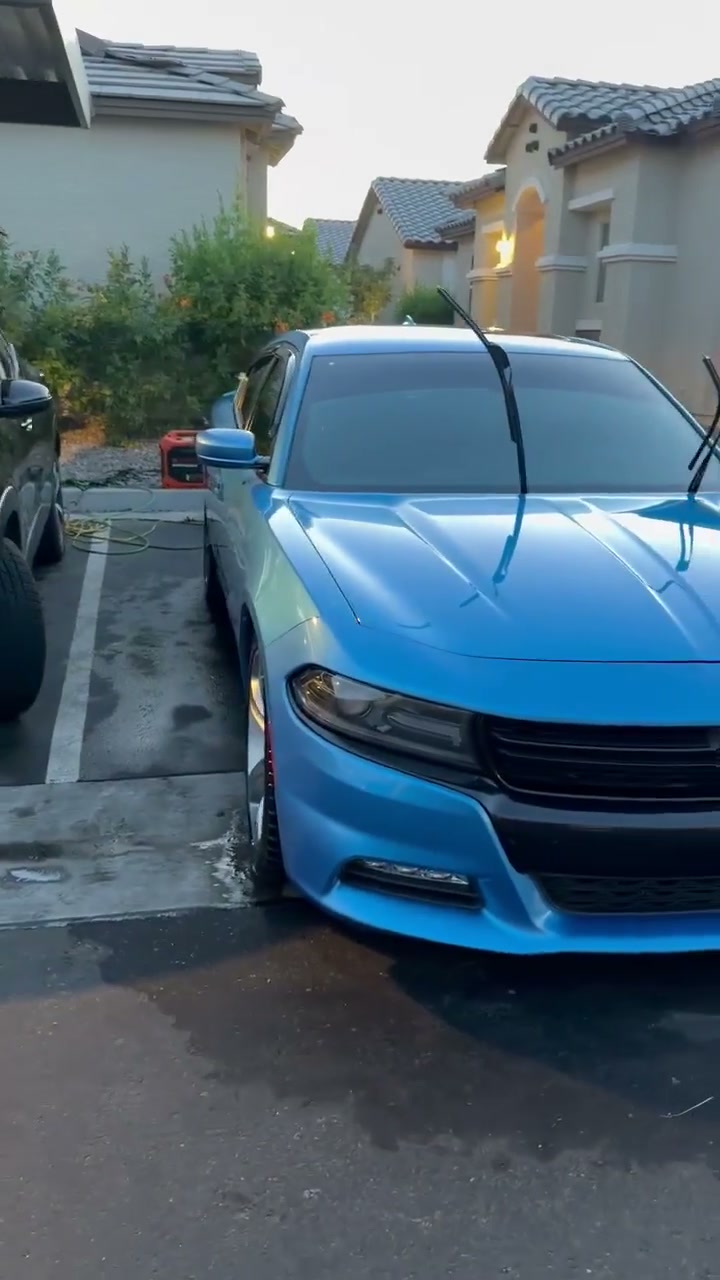 Electric Blue Dodge Charger
