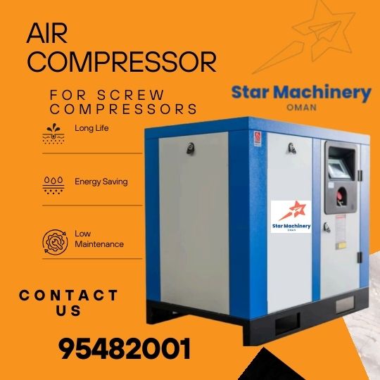 Standalone Rotary Screw Air Compressor Oman 7.5HP to 100HP Fixed Speed and VSD