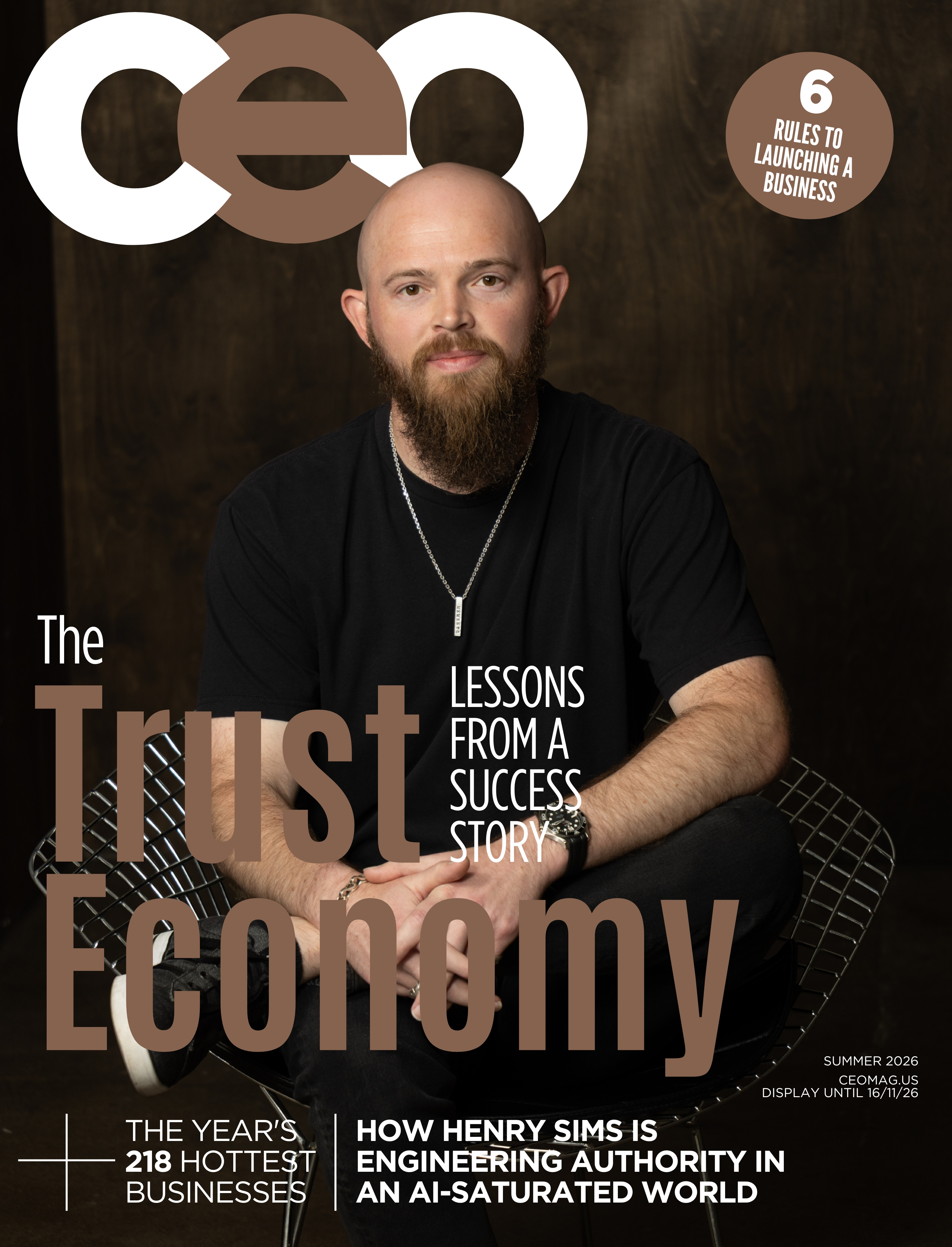 Henry Sims, The Identity Engineer, featured in CEO Magazine, discussing personal branding and identity in an AI-saturated economy. Henry Sims, The Identity Engineer, featured in CEO Magazine, discussing personal branding and identity in an AI-saturated economy.