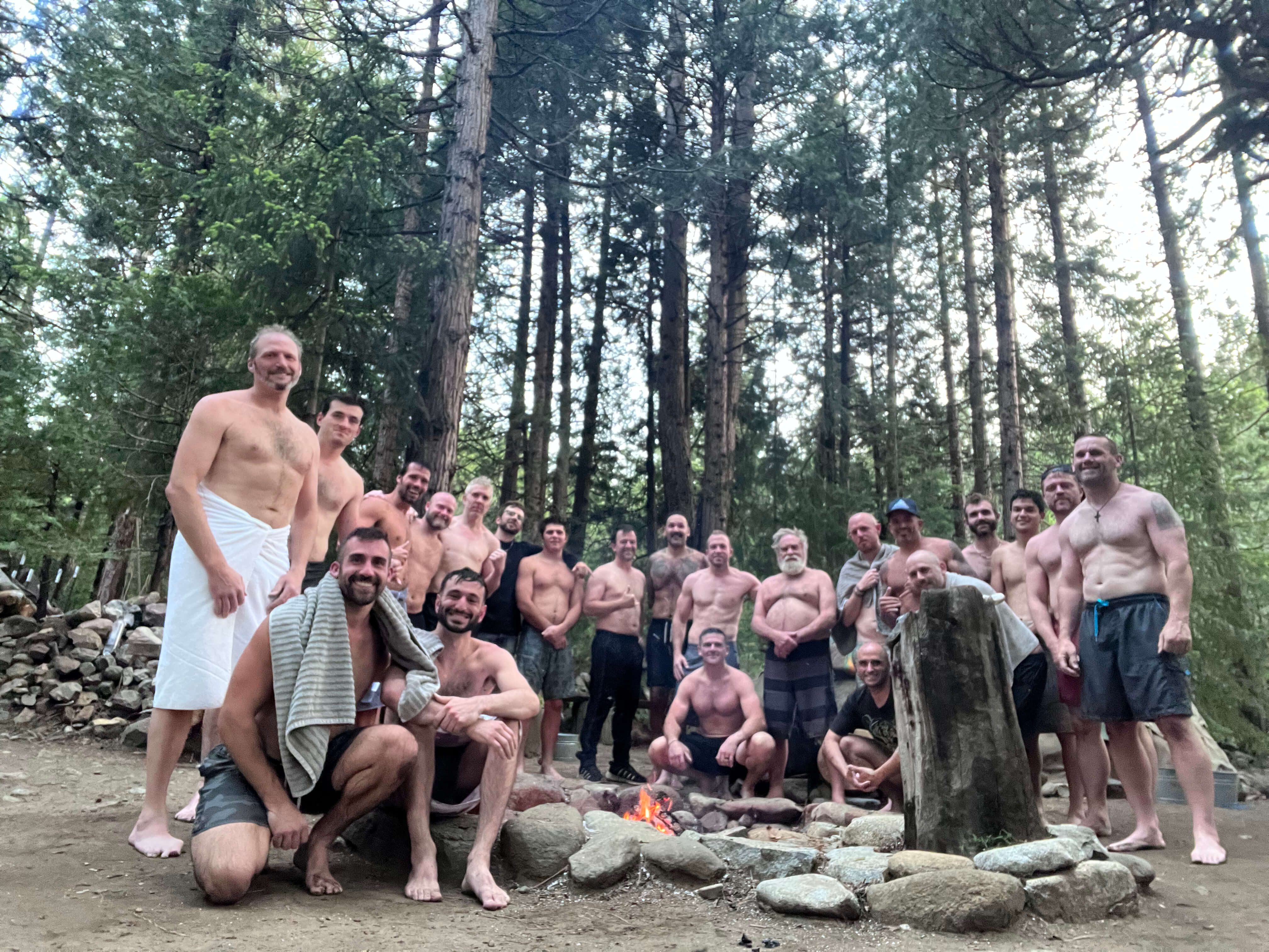 Brotherhood after the sweat lodge