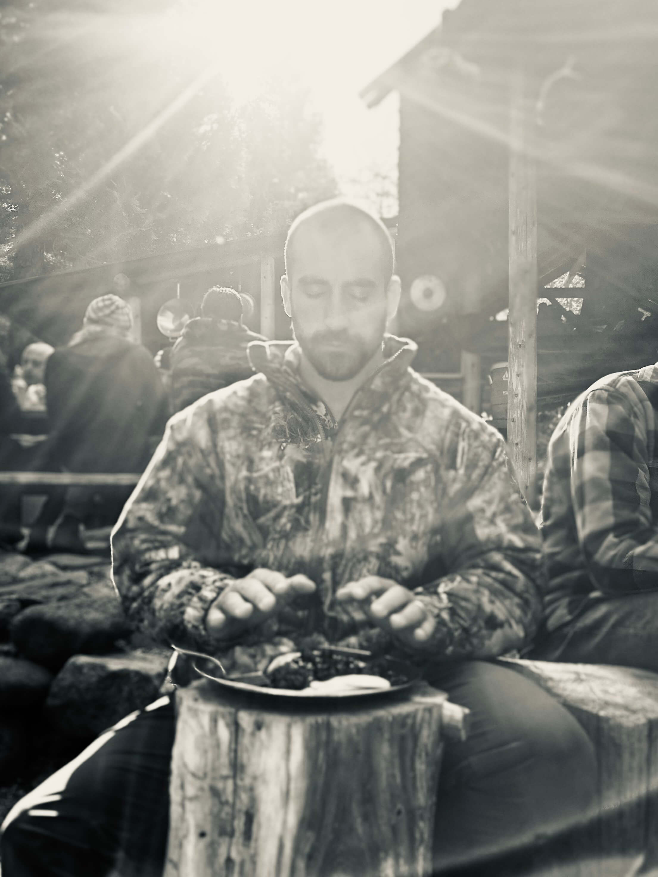 Mike Salemi in meditation