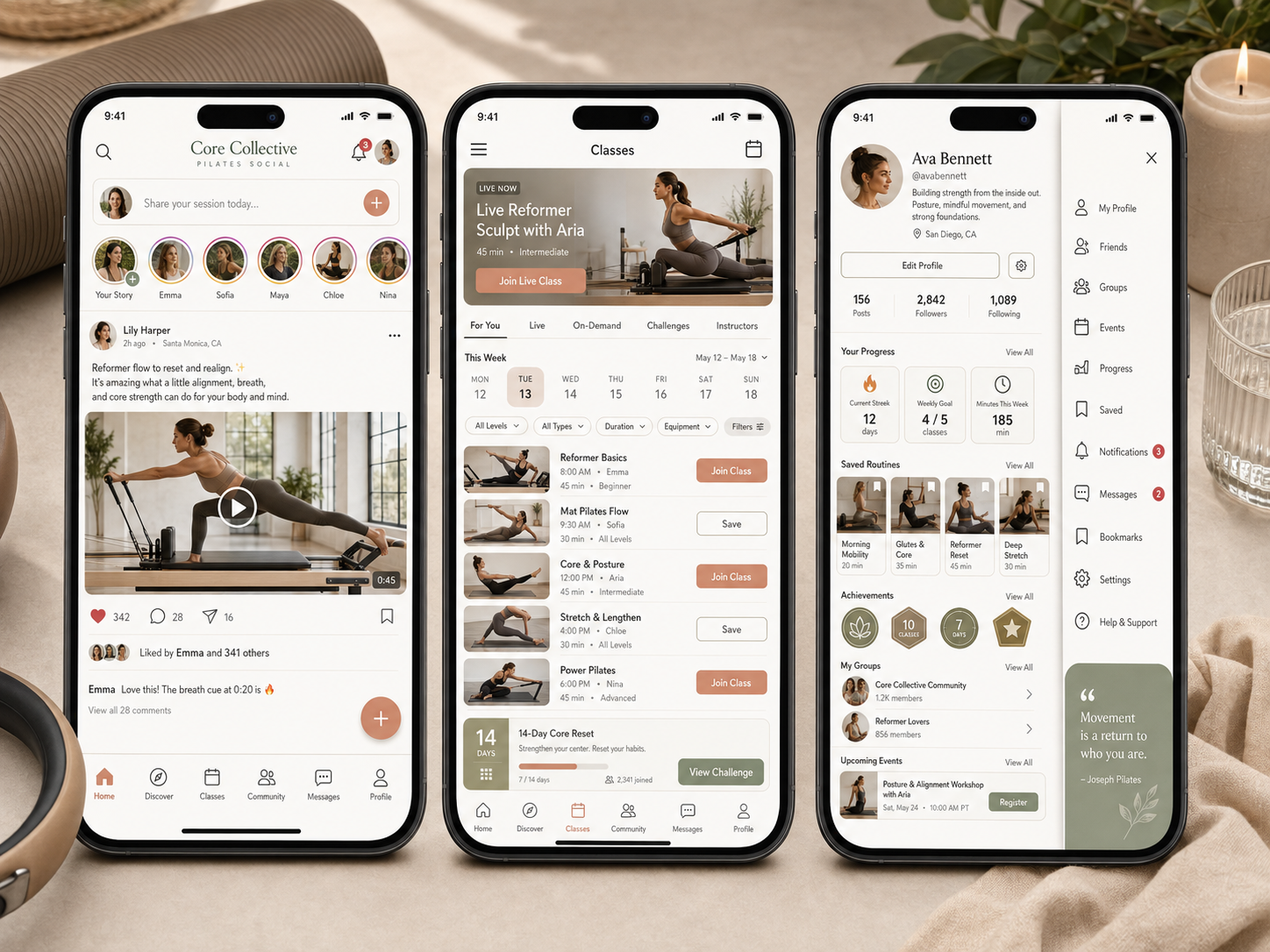 Fitness app milestones and rewards screen