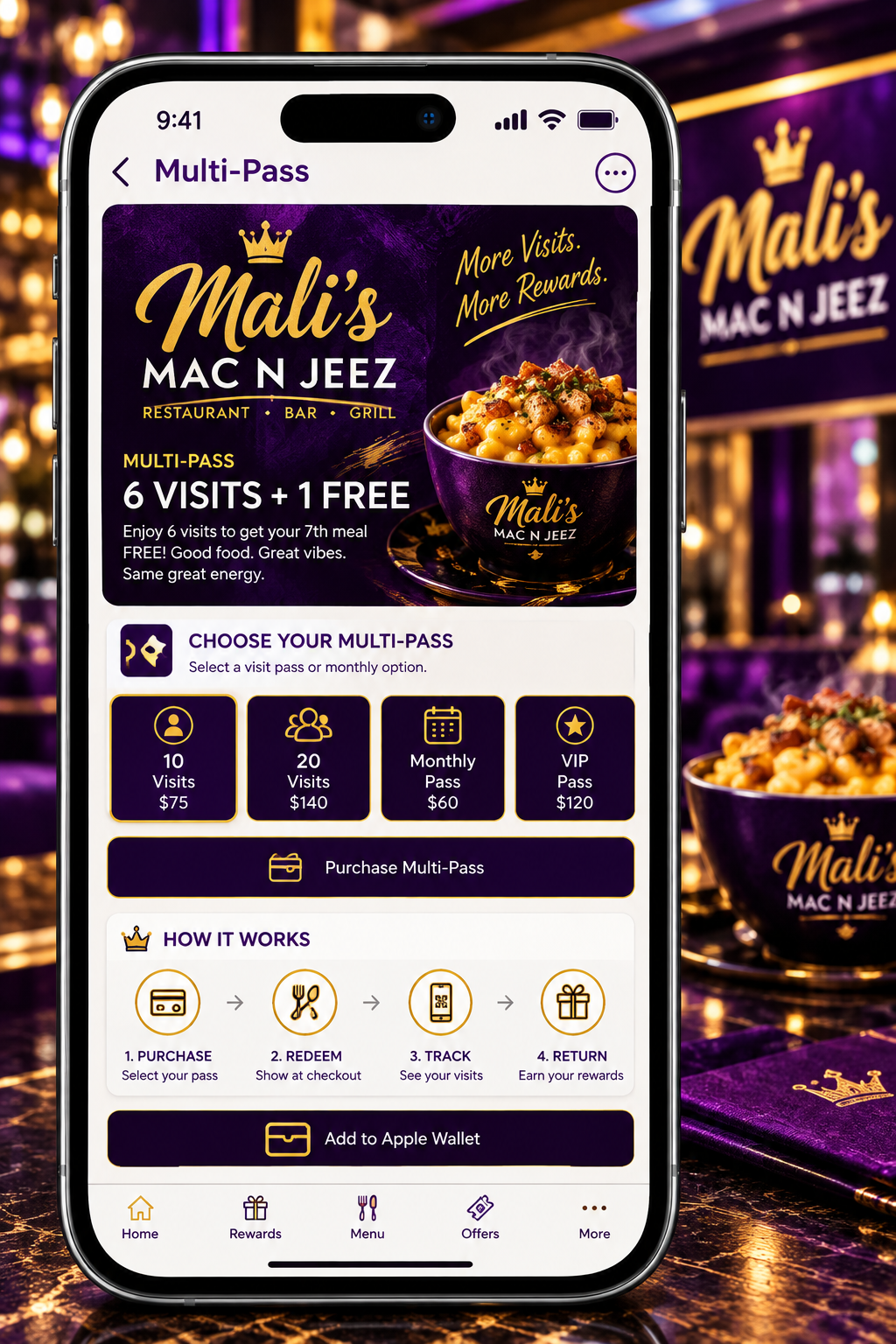 Restaurant multi-pass screen