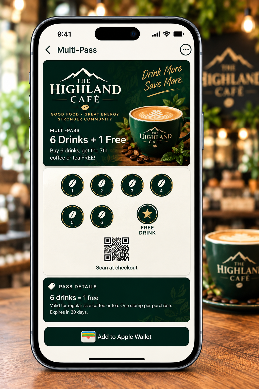 Café multi-pass screen