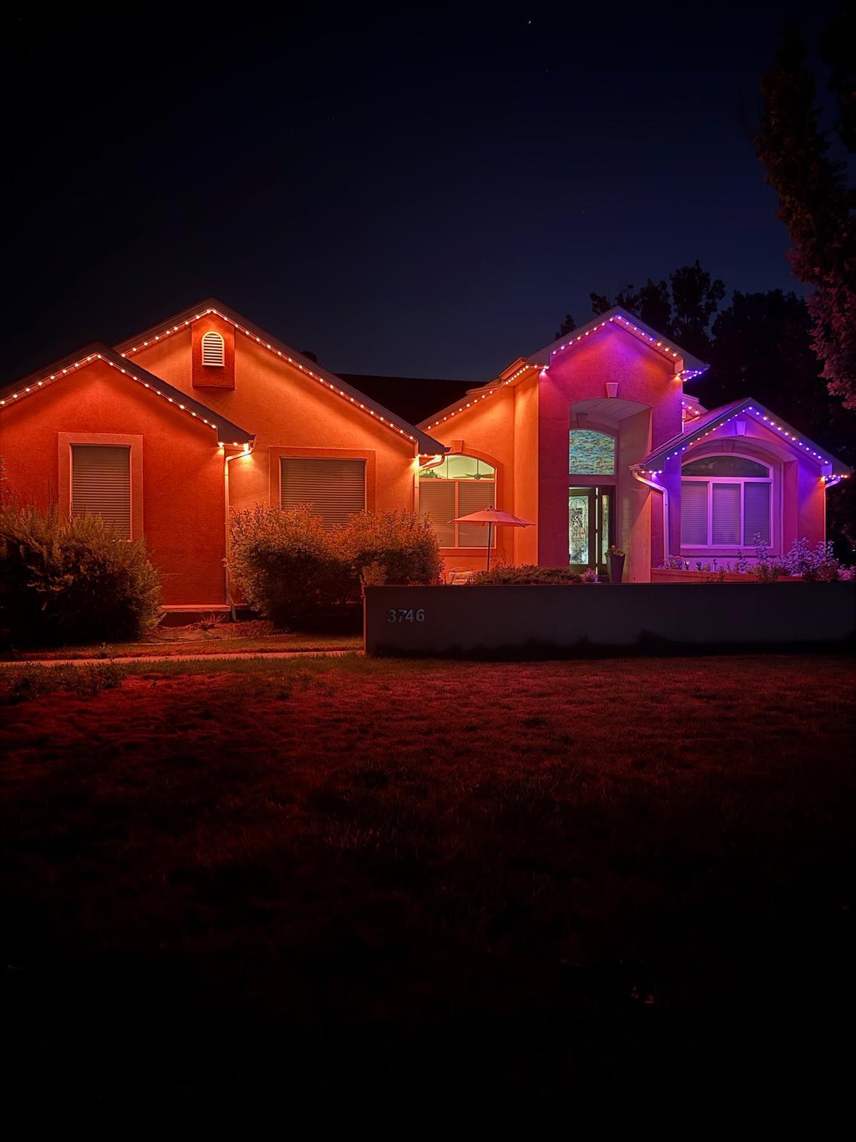 LGCY Lighting installation at night