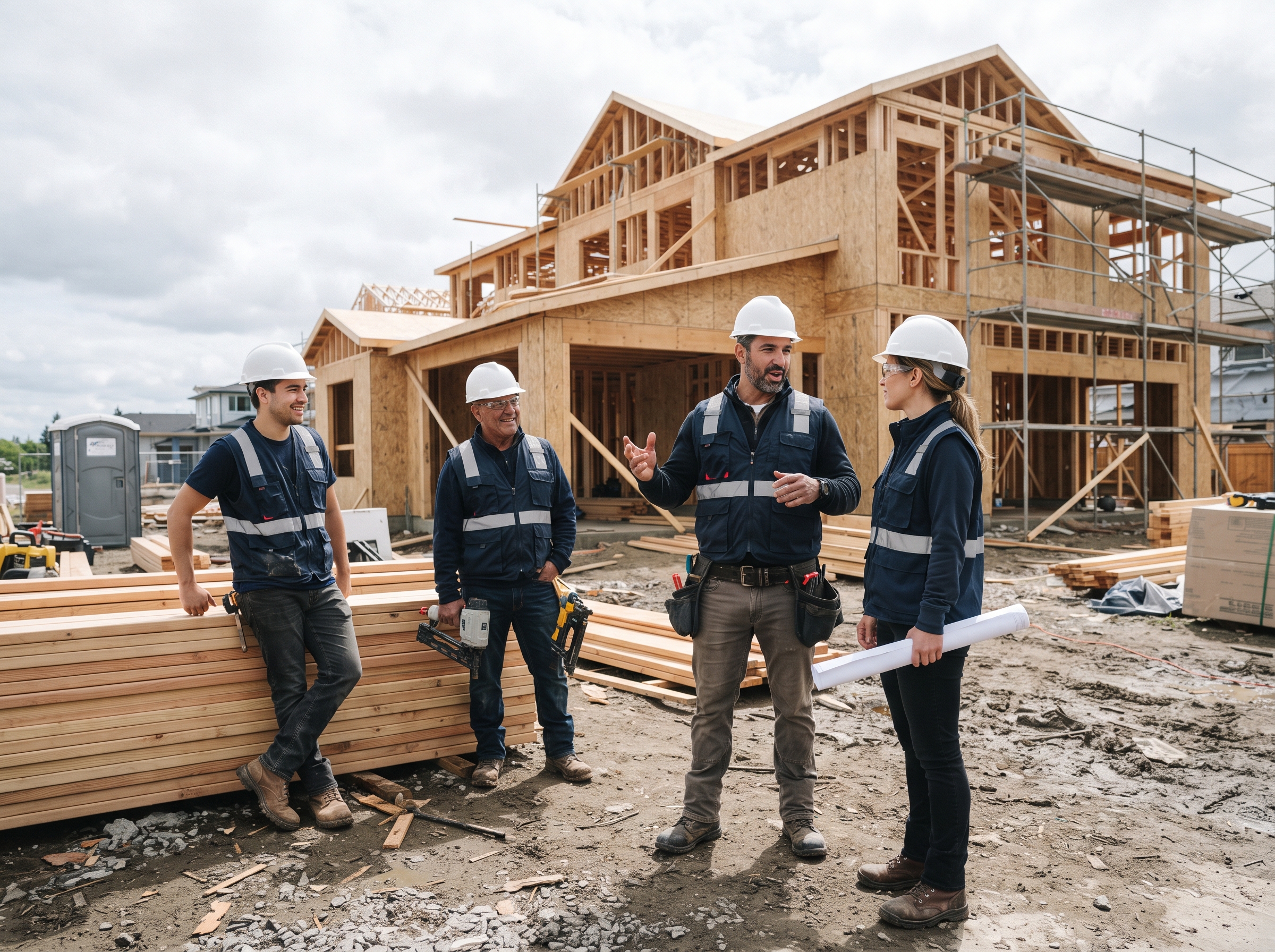 ZV Builders crew on a job site