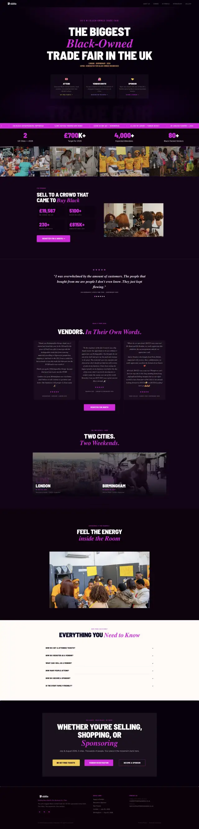 Deshapeables Trade Fair Event Funnel full-page funnel preview