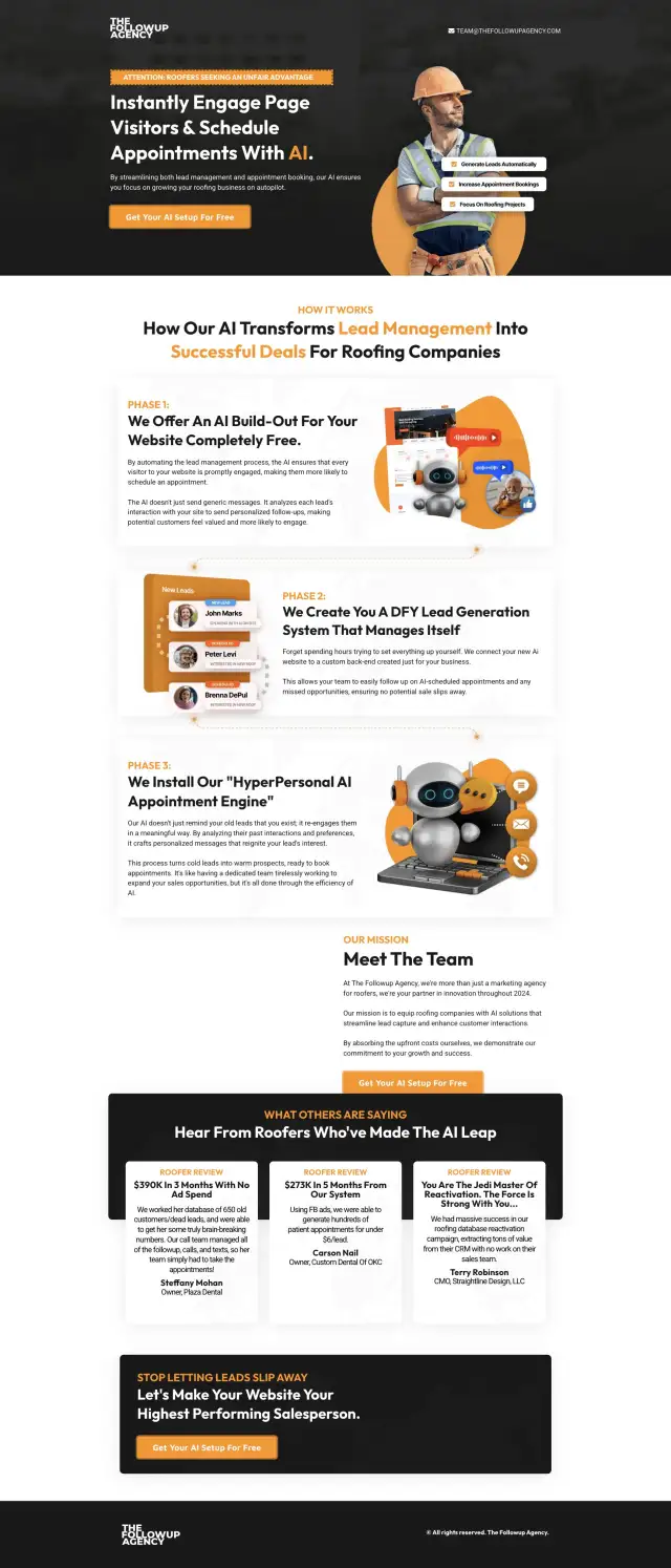 Builders Agency Agency Funnel full-page funnel preview
