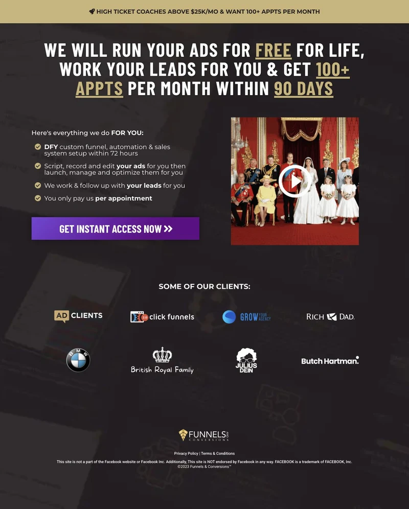 F&C opt-in — full page screenshot