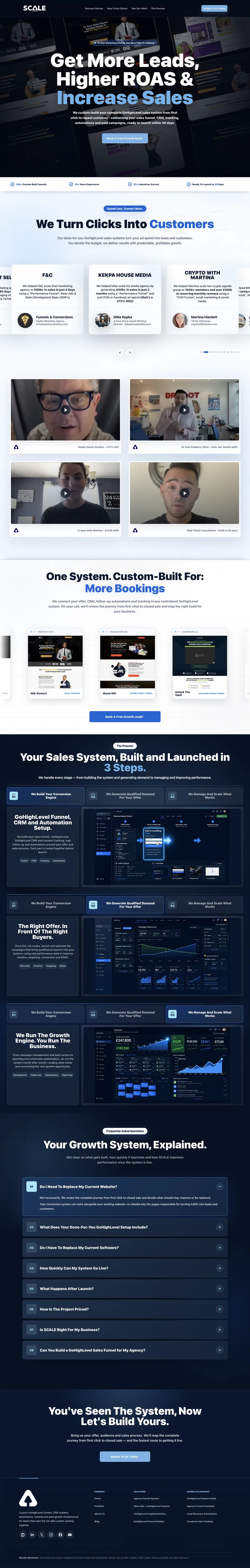 SCALE homepage — full page screenshot