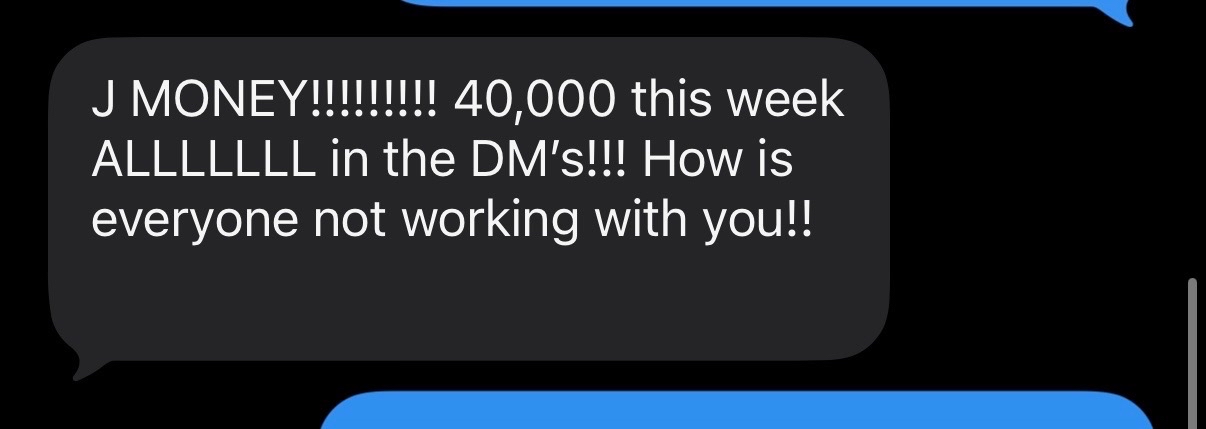 Client DM result screenshot