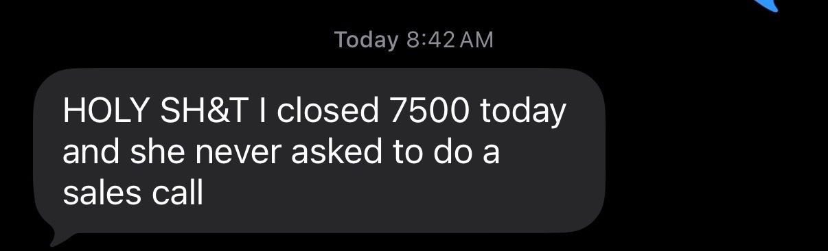 Client DM result screenshot