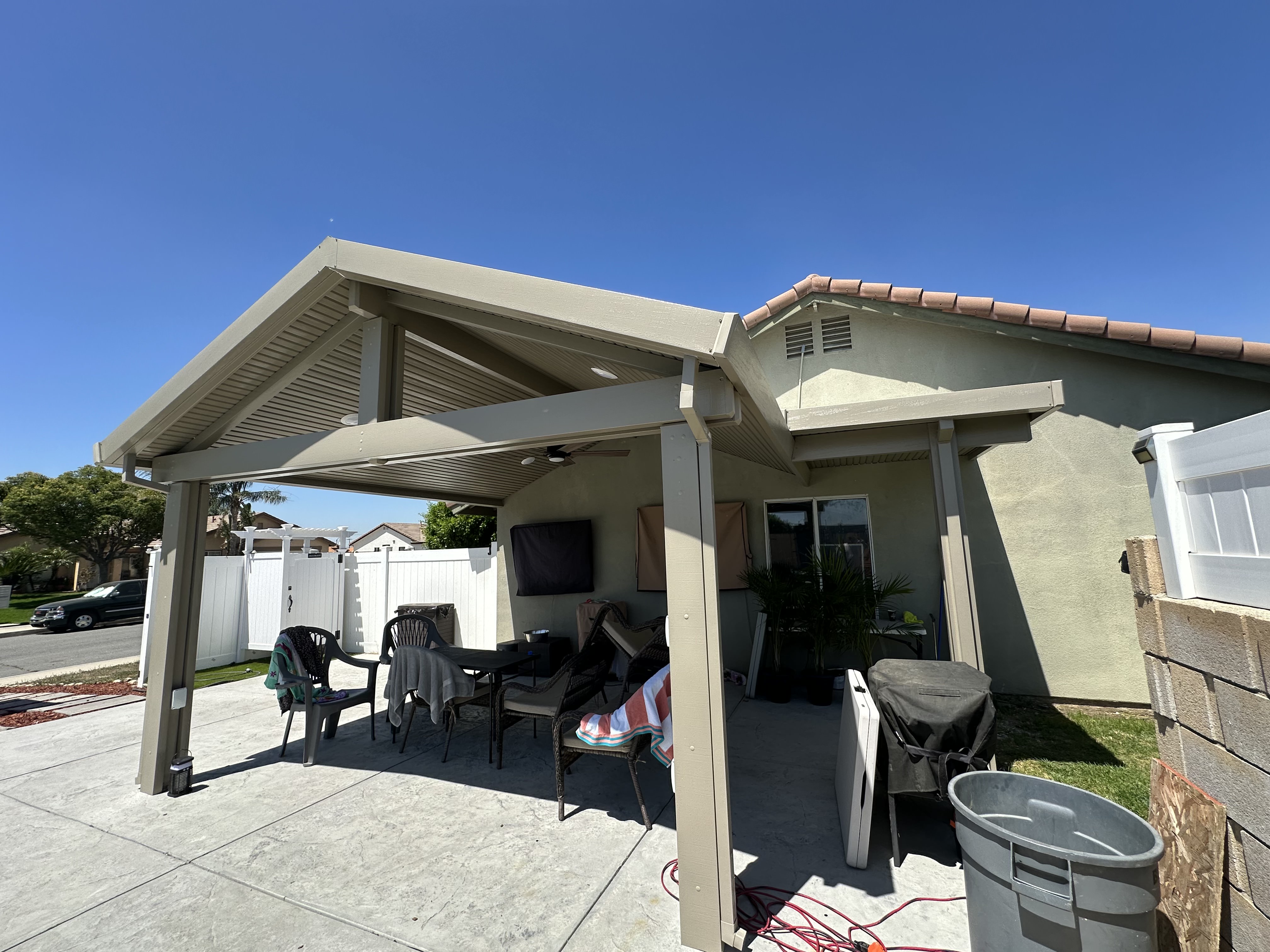 Gable Patio Cover Close-up