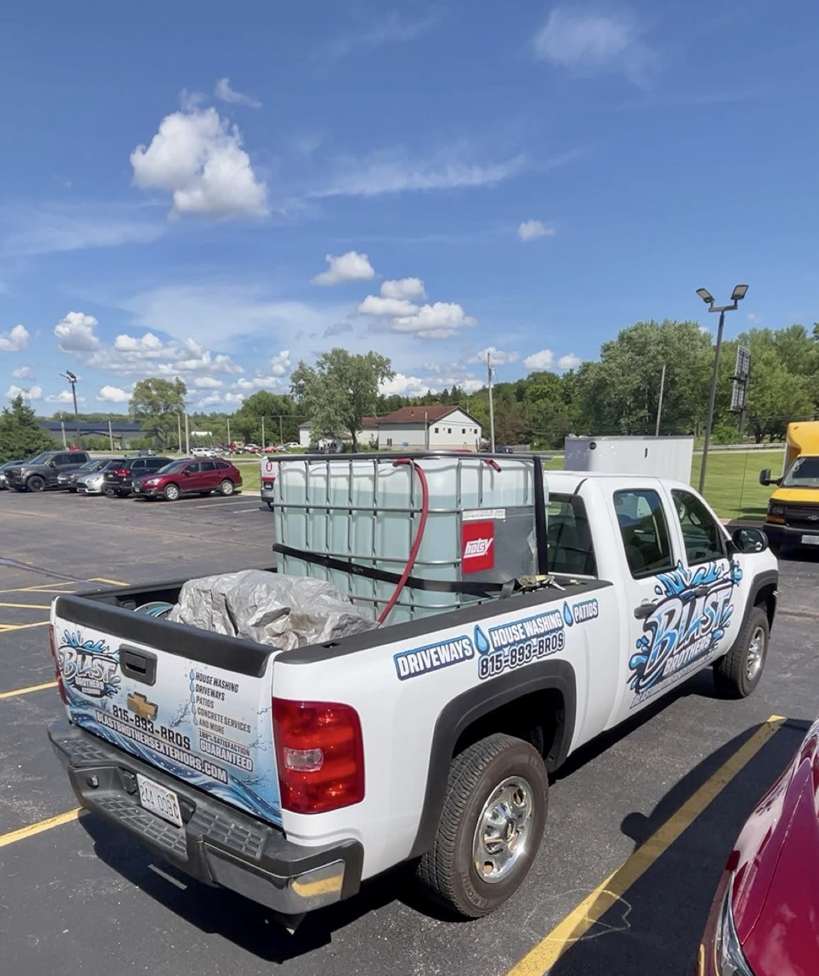 Blast Brothers Exteriors work truck