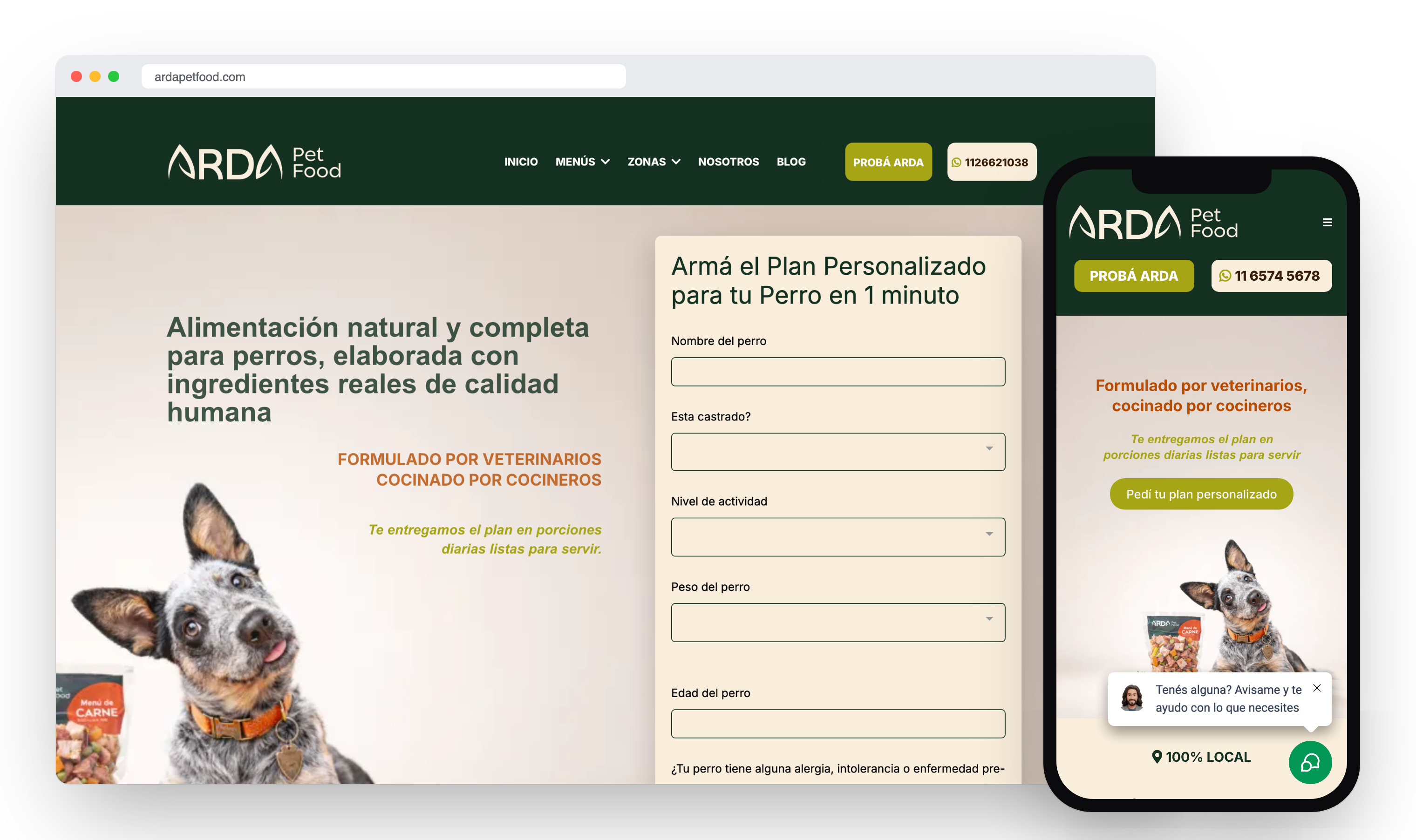 ArdA Pet Food — Alimento natural para perros