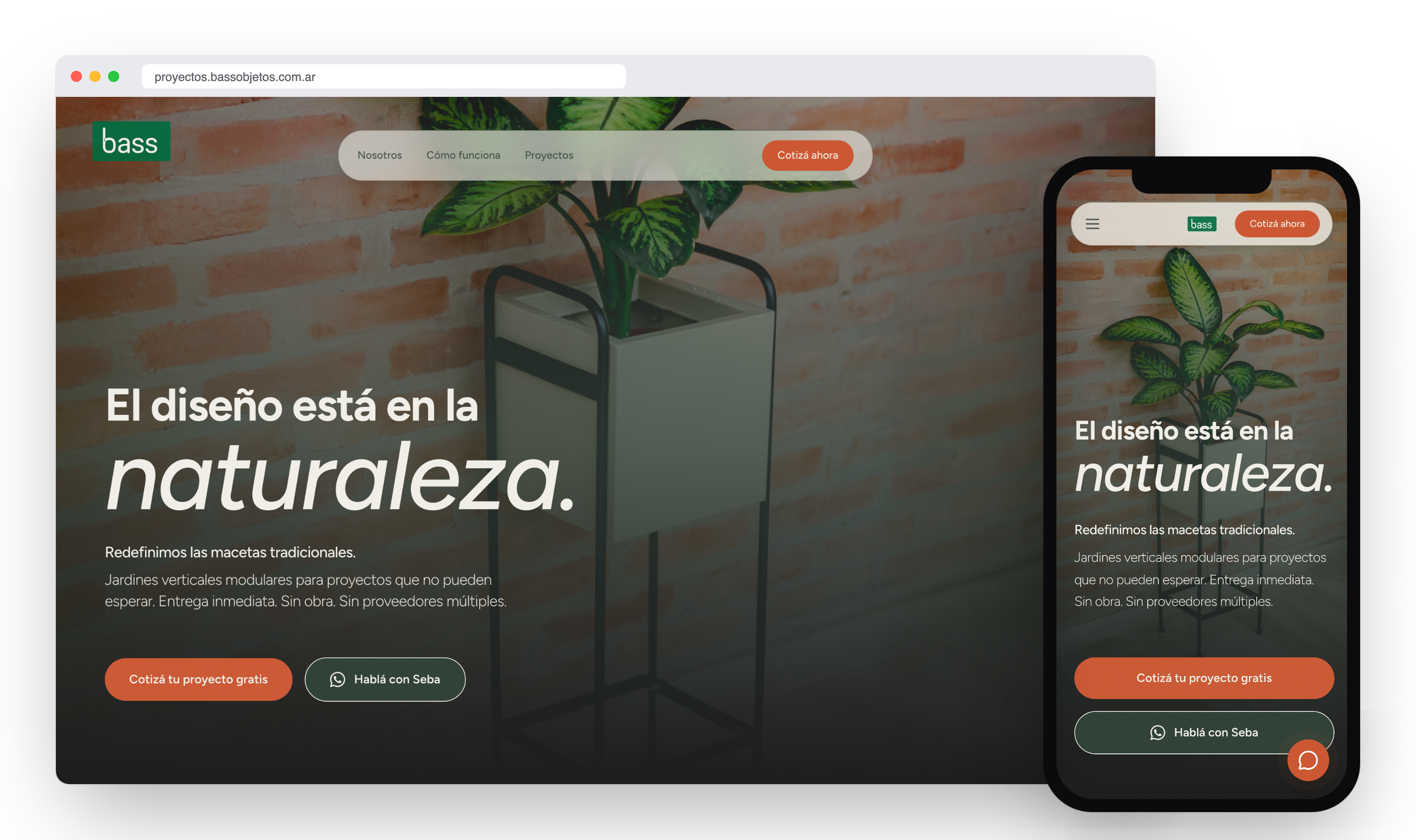 Bass Objetos — Deco y jardines verticales