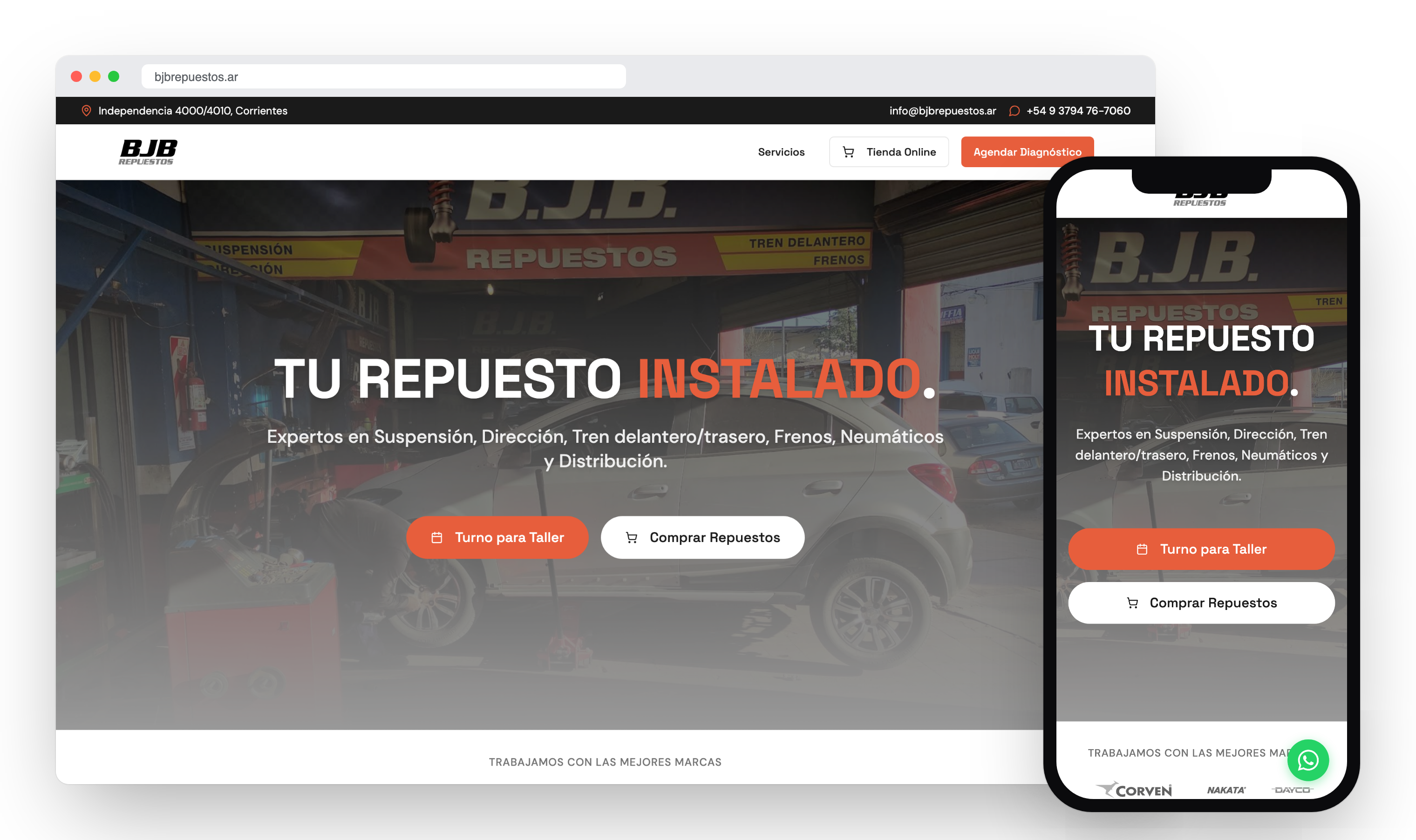 BJB Repuestos — Taller mecánico y repuestos