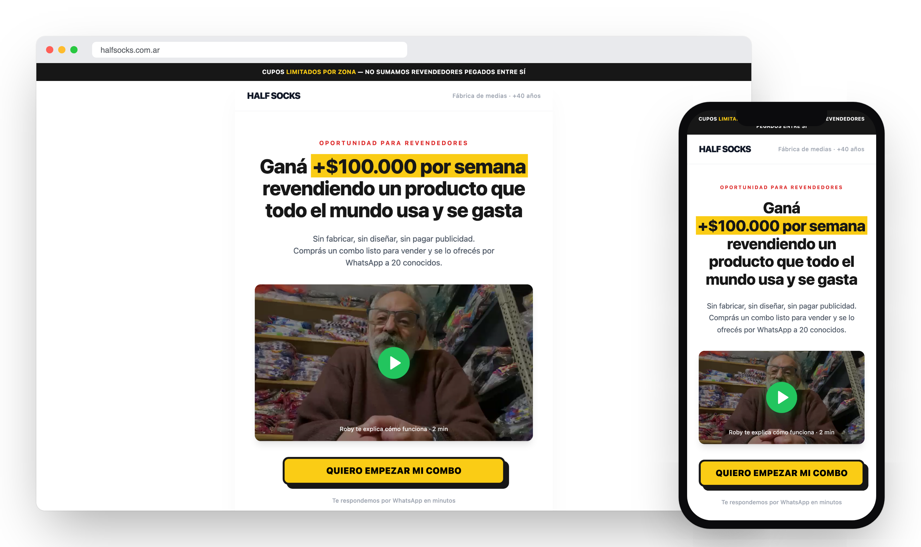 Half Socks — Fábrica de indumentaria deportiva
