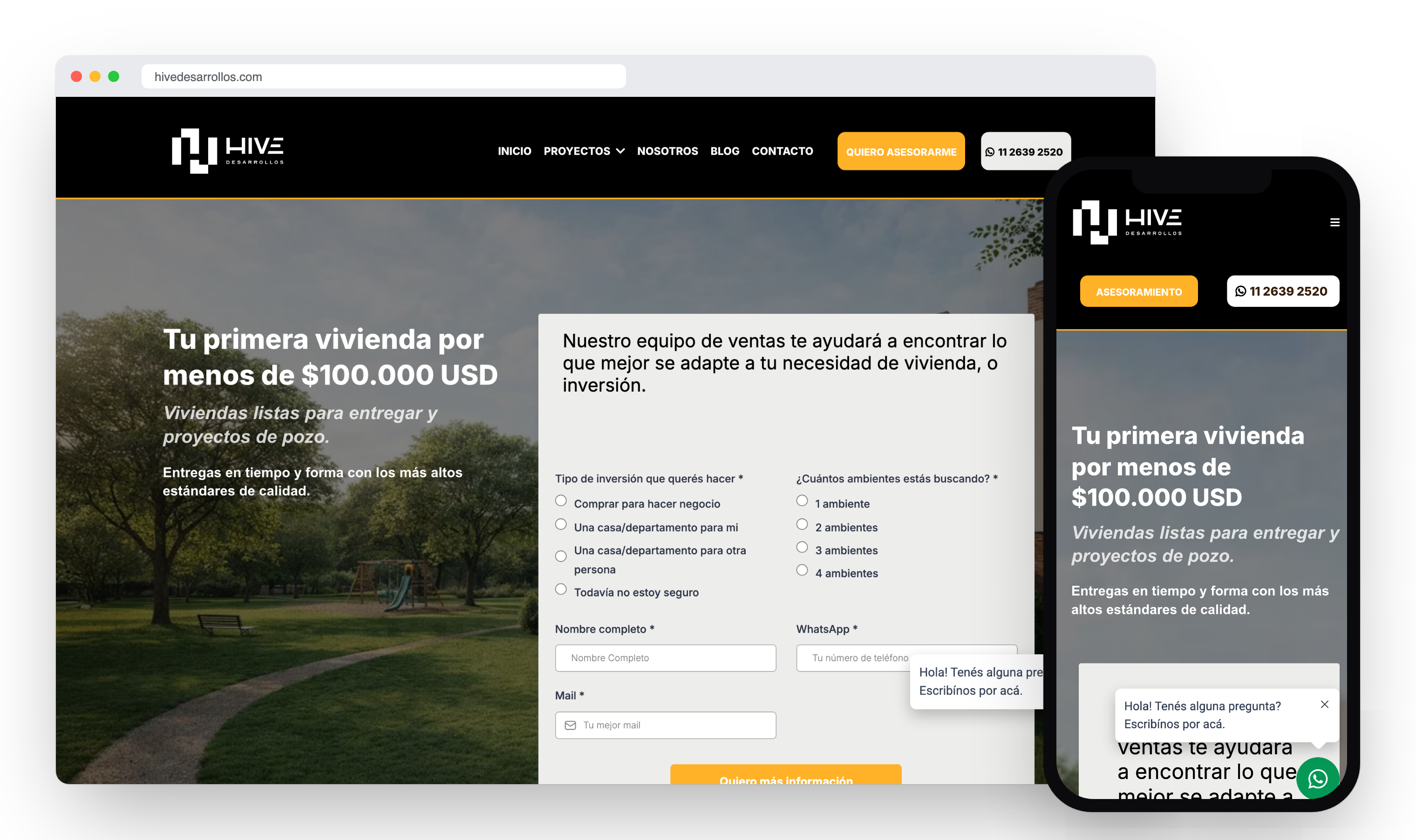 Hive Desarrollos — Desarrollos inmobiliarios