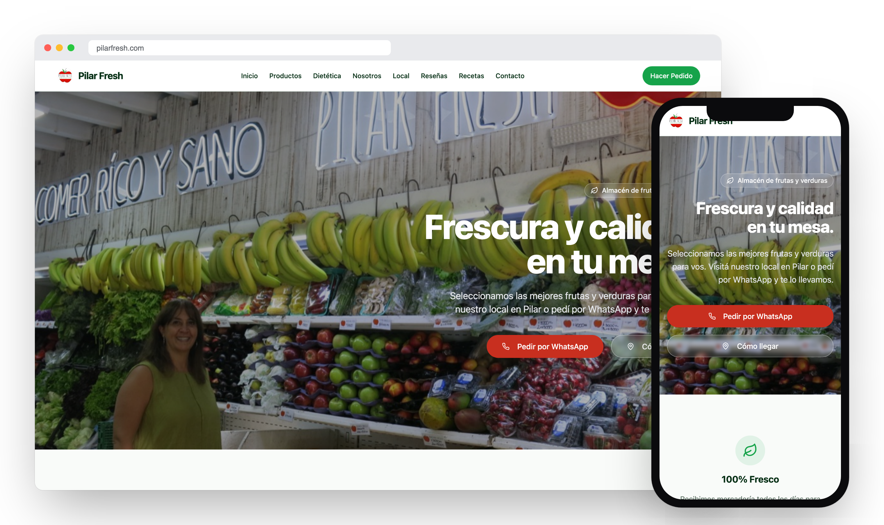 Pilar Fresh — Verdulería / fresh market · Pilar