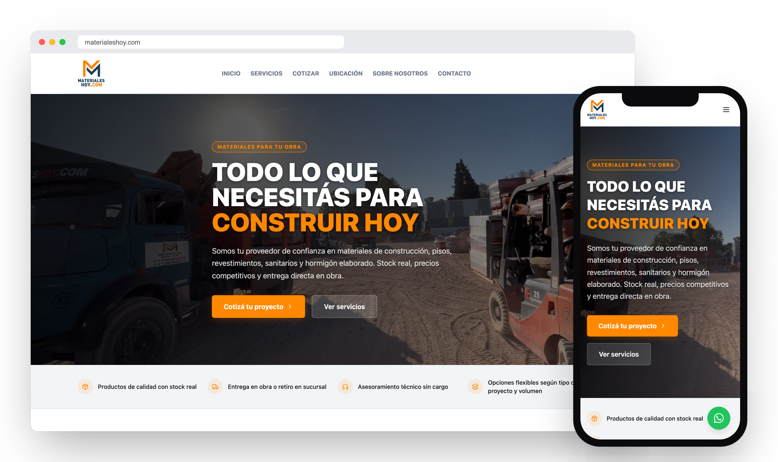 Materiales Hoy — Corralón de materiales