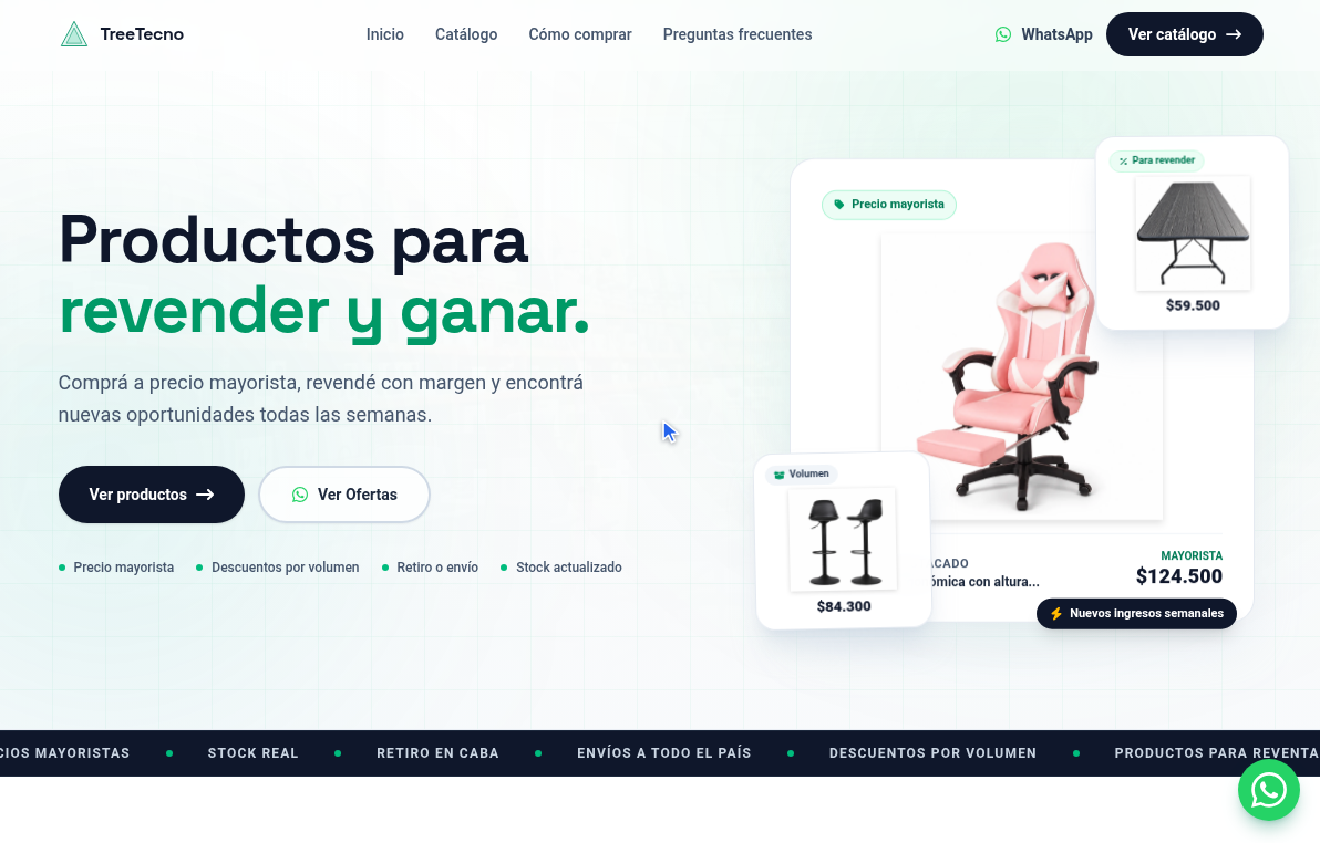 TreeTecno — Mayorista de tecnología