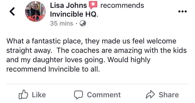 Parent review screenshot