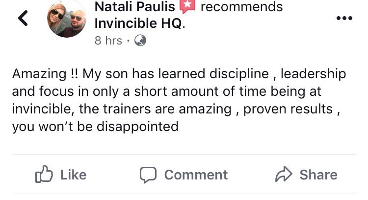 Parent review screenshot