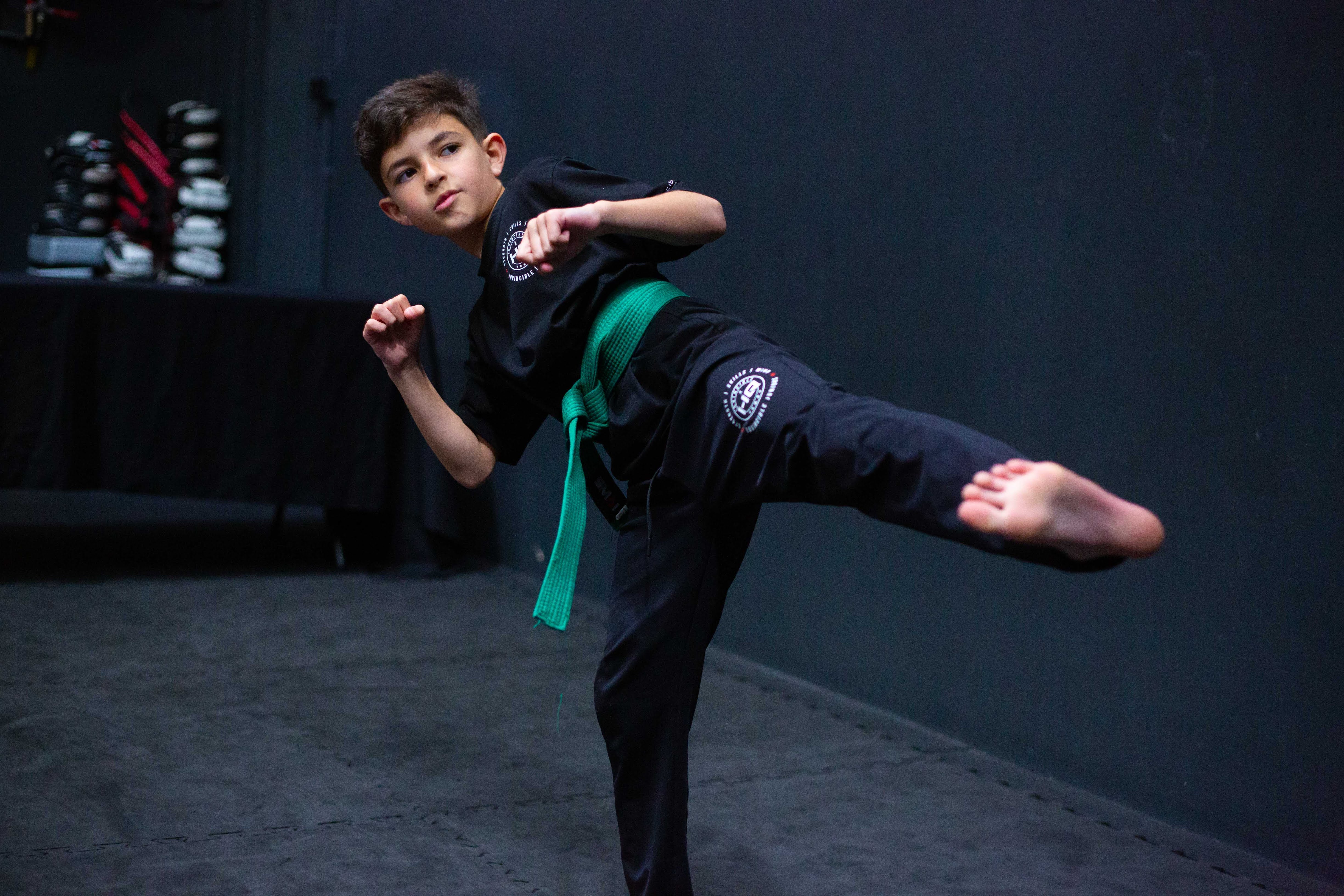 Invincible Juniors Green Belt training