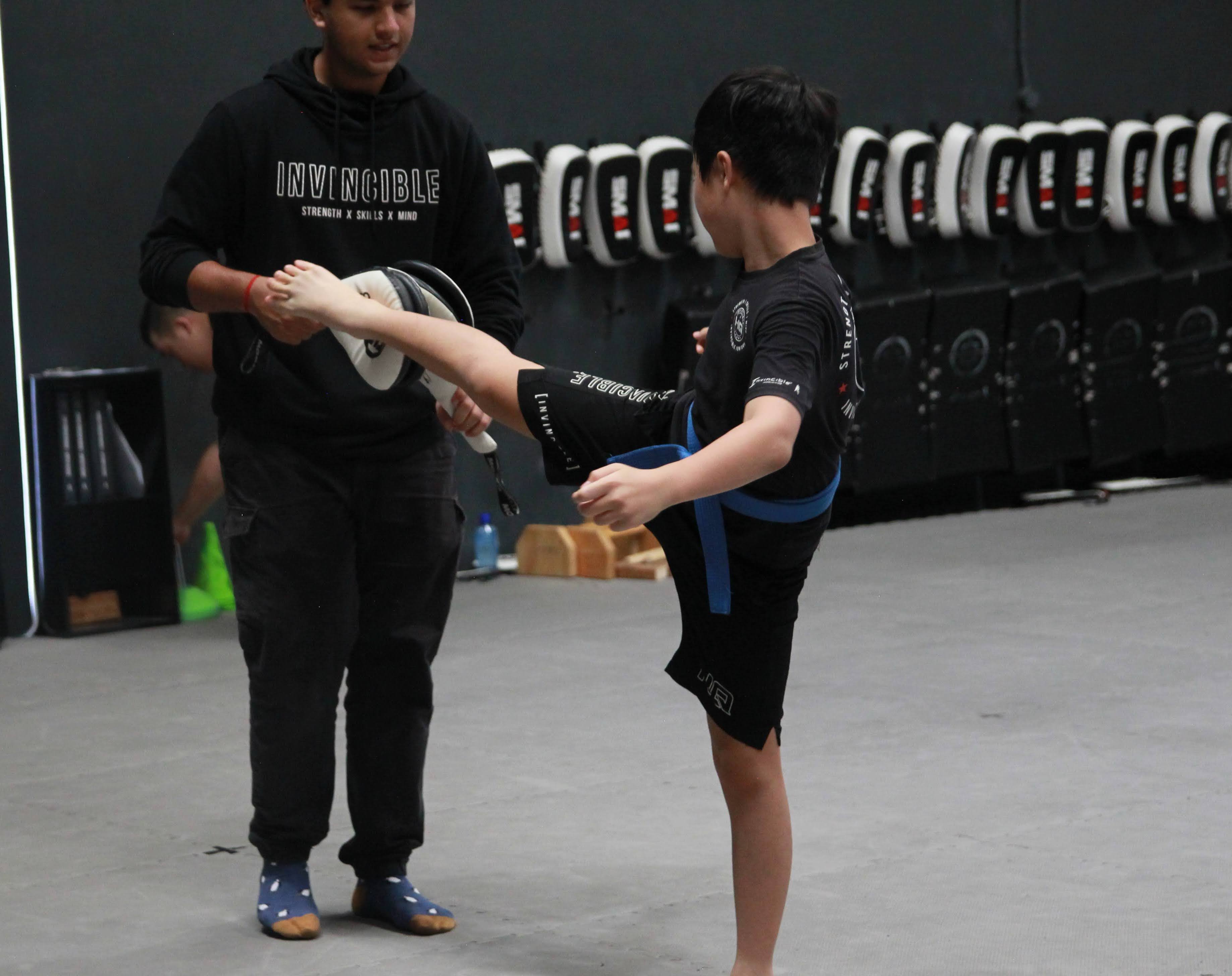 Invincible Juniors Blue Belt training