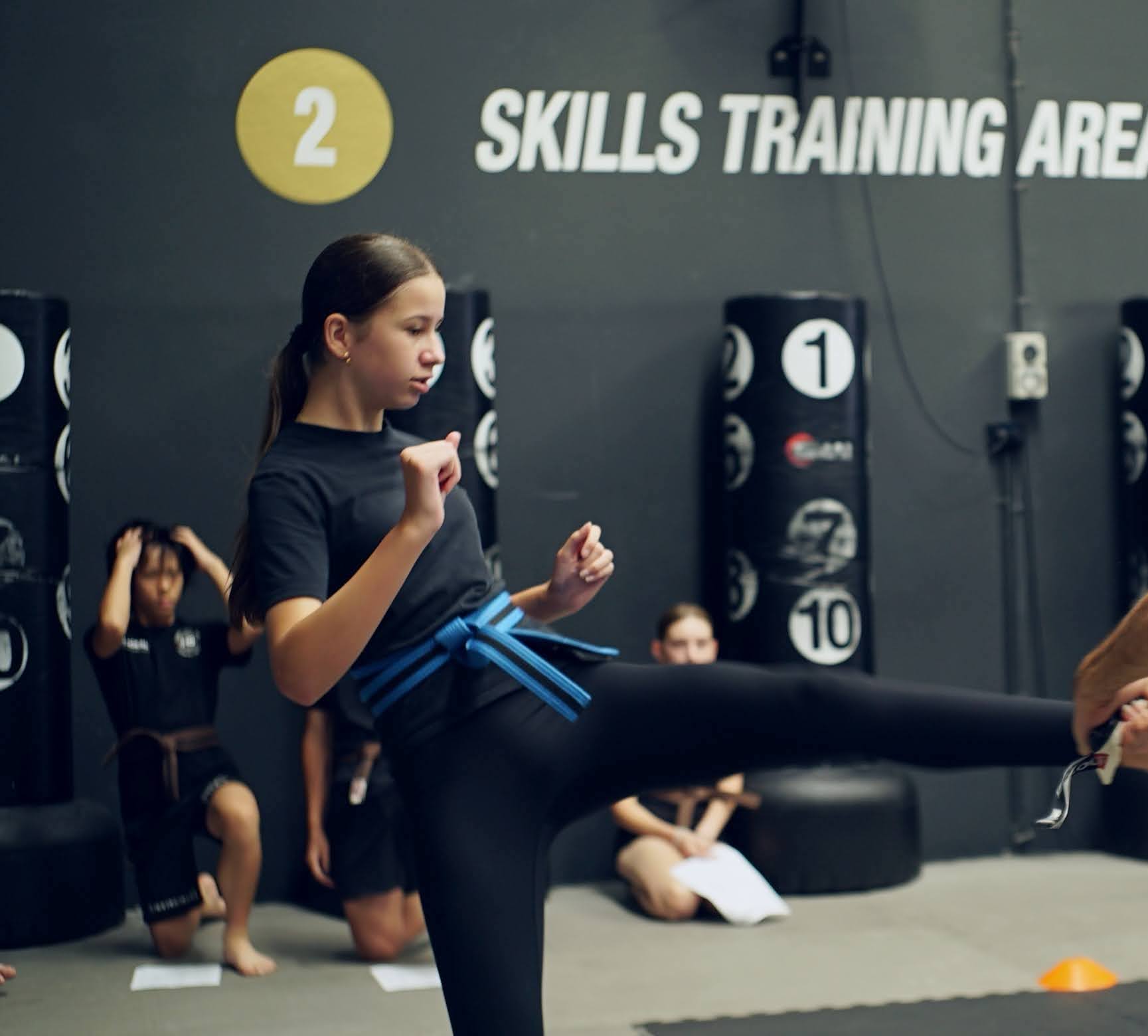 Invincible Juniors Blue Belt training