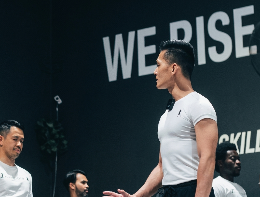 Alan La coaching martial arts school owners in the Invincible Method Certification