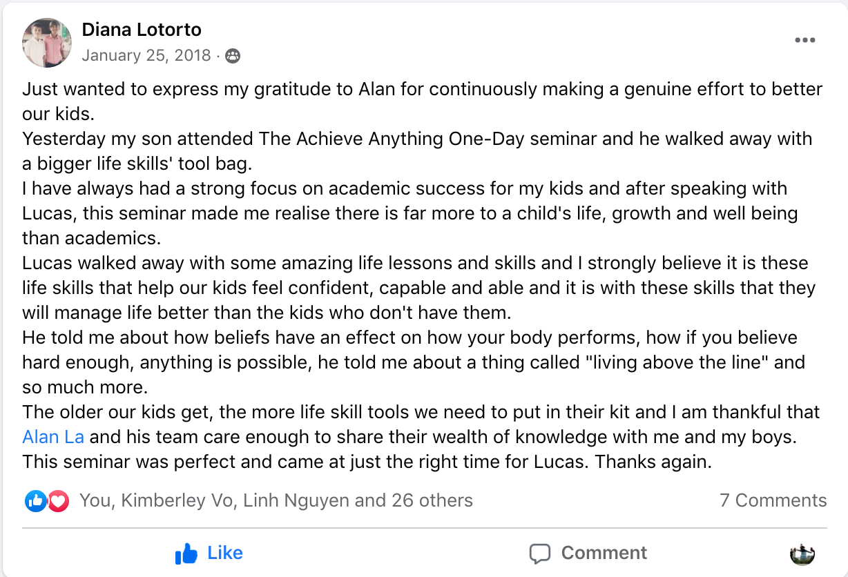 Leadership Habits Program testimonial
