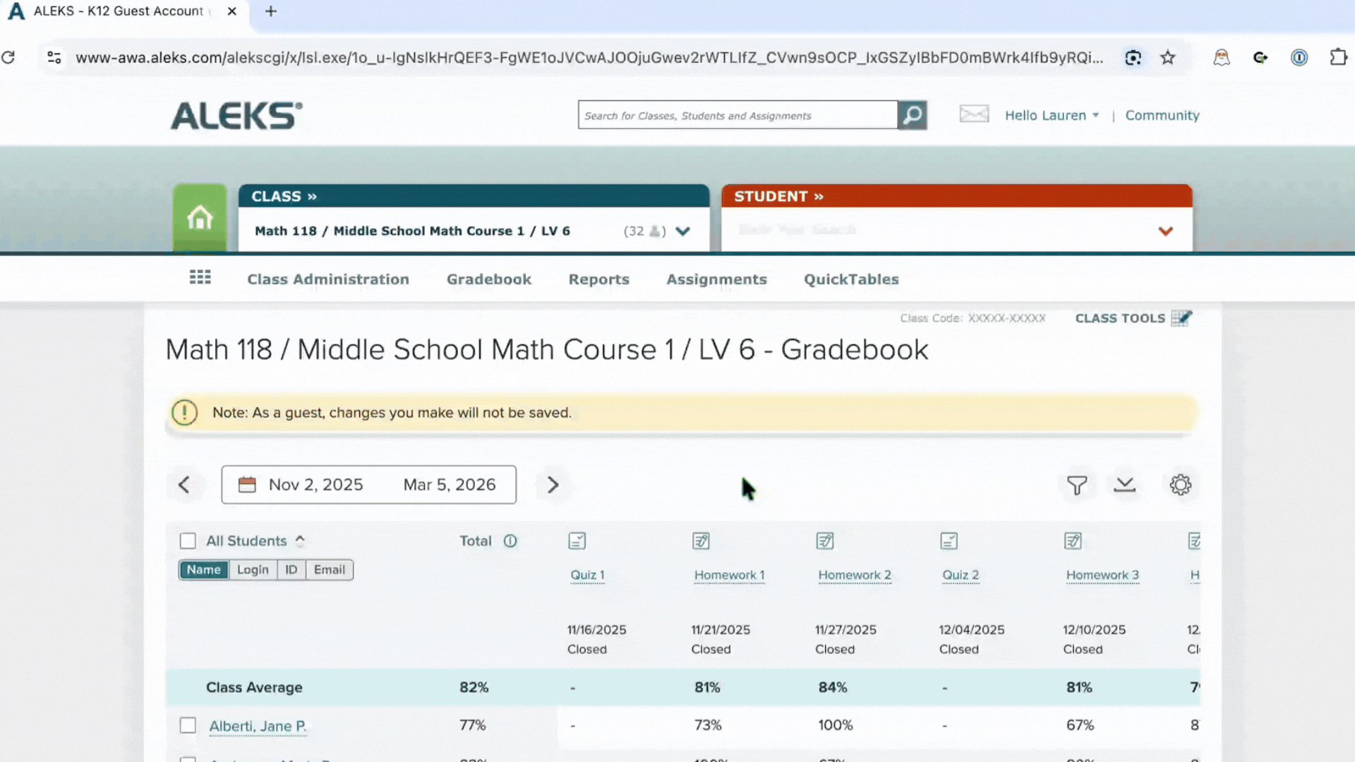 Edit student Scores Grabbing