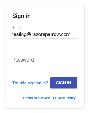 Trouble Signing In Link