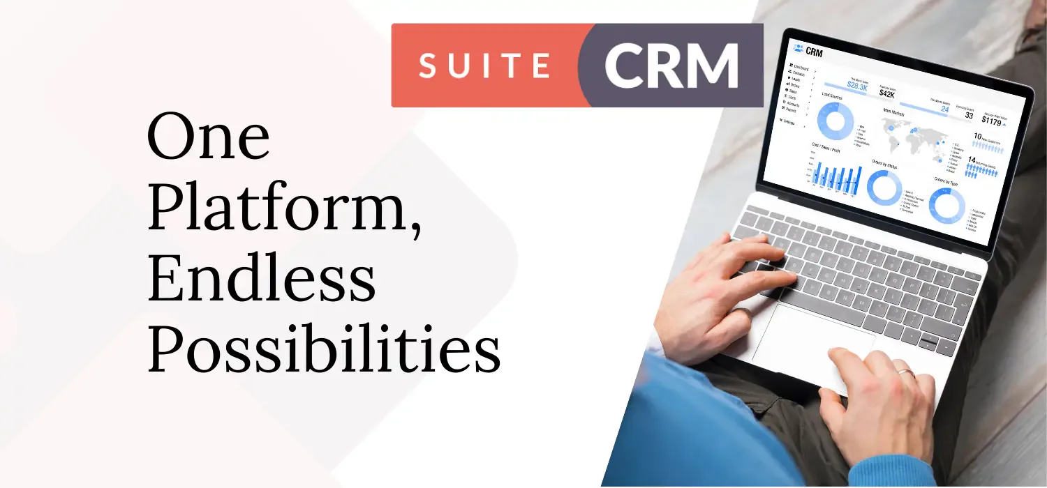 SuiteCRM development platform with custom modules and sales pipeline
