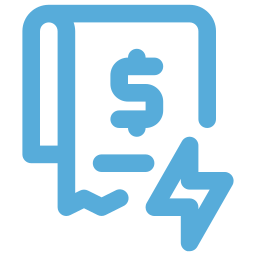 Dollar and energy icon showing high electricity bills from inefficient AC unit