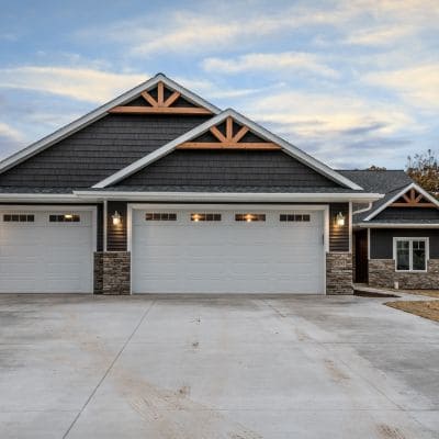 Polished garage interior with a durable automated garage door