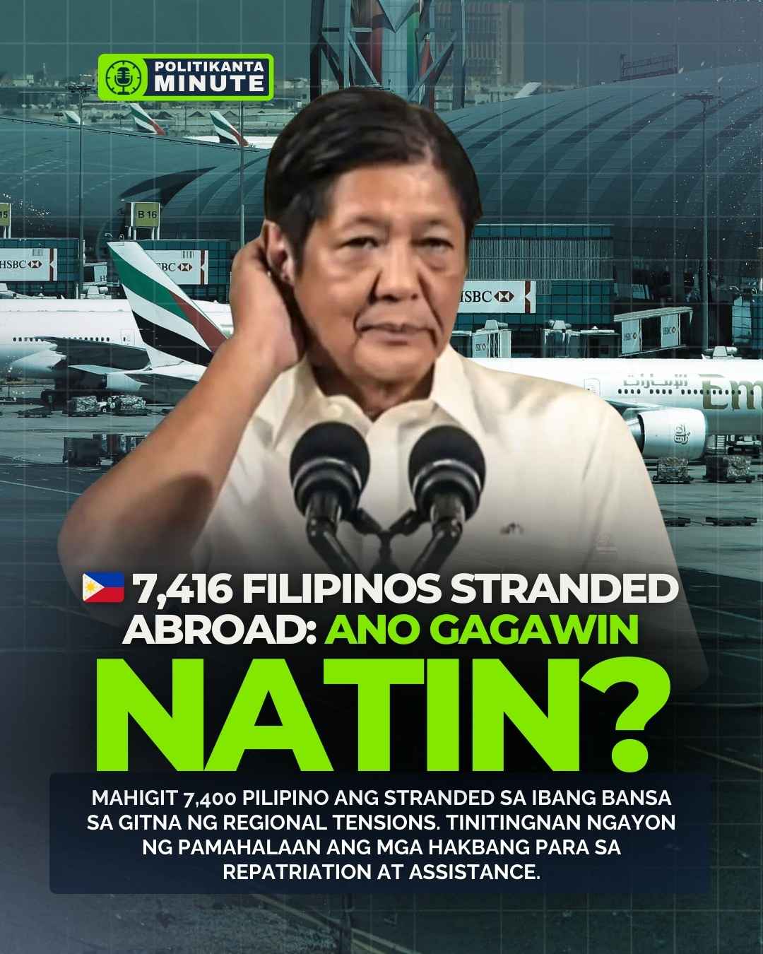 🇵🇭 7,416 Filipinos Stranded Abroad: Ano ang Plano ng Pamahalaan?