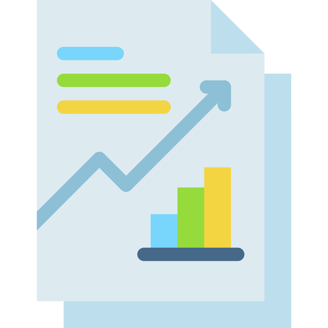 A graph showing business growth