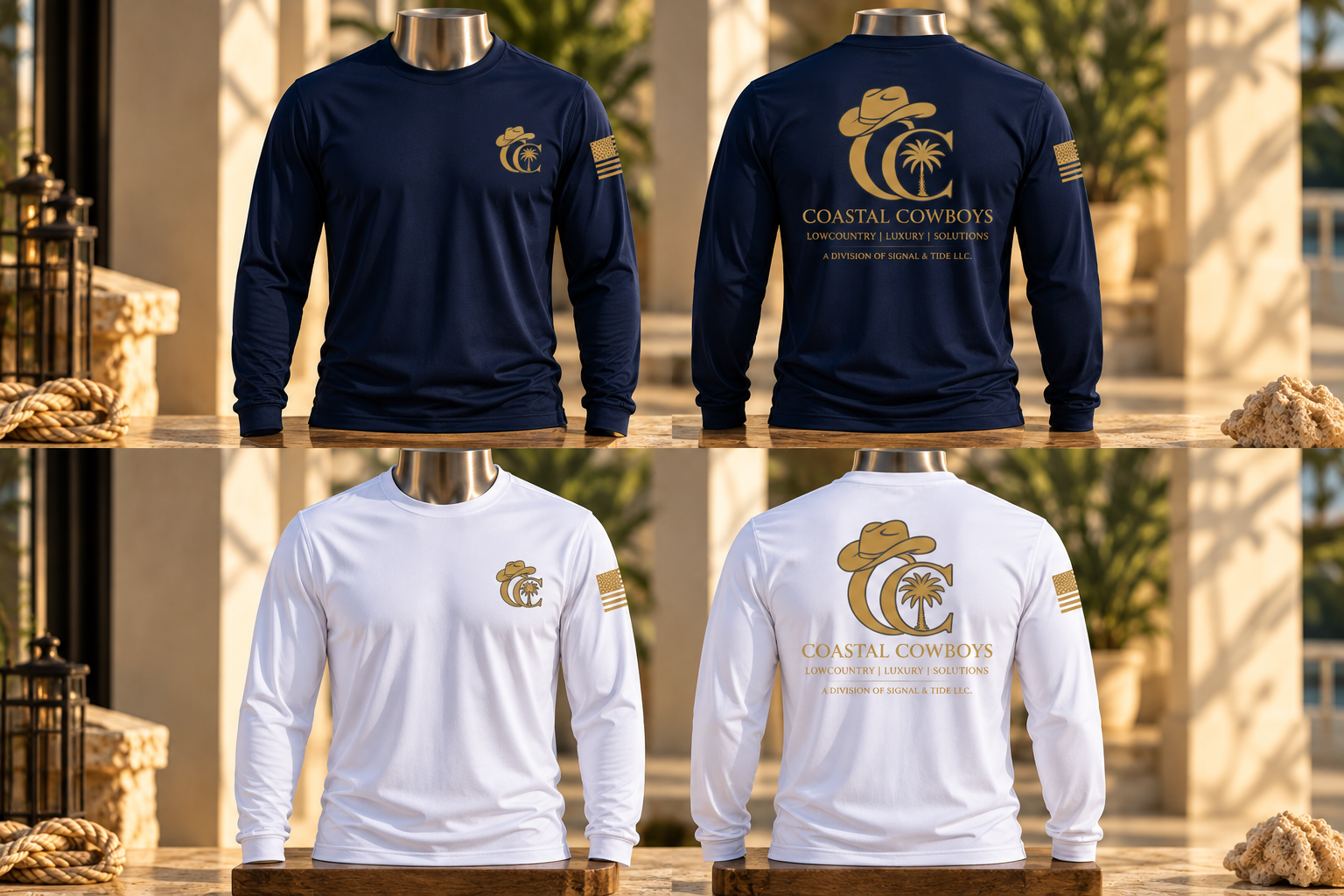 Coastal Cowboys Performance Long-Sleeve — coastal fishing-style shirt