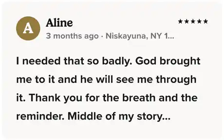 Insight Timer review from Aline