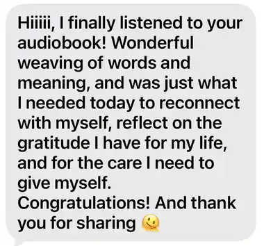Message from a listener about A Gentle Return