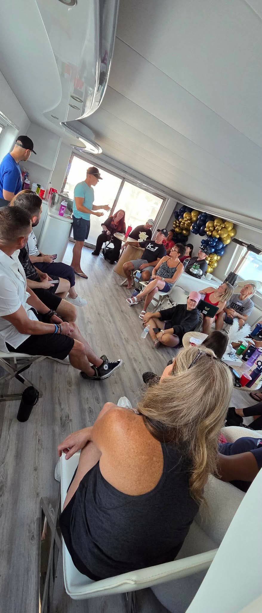 Momentum Pro teammates sharing ideas in a small group
