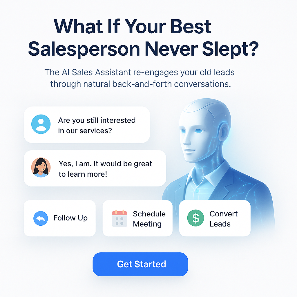 AI Sales Android Lead Conversion Graphic for Debt Consolidation