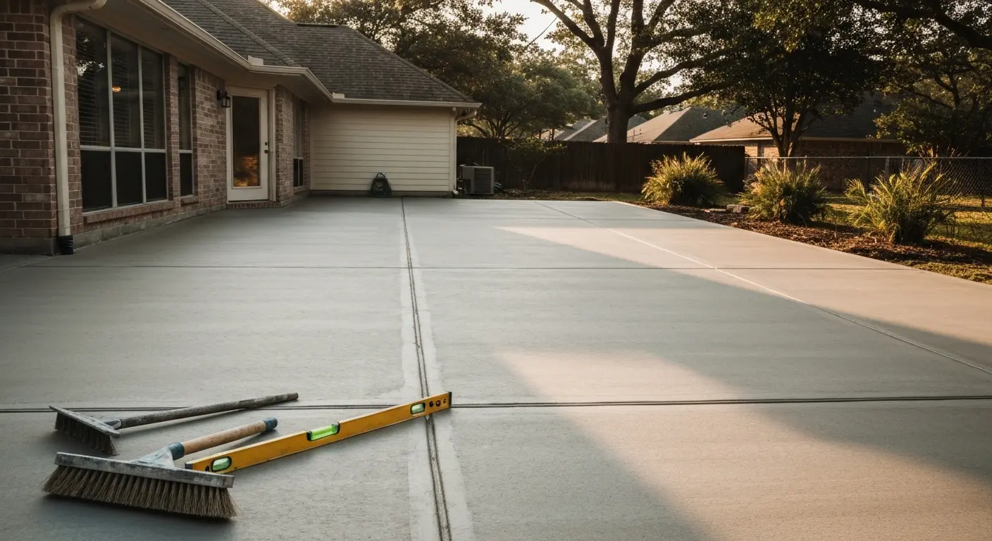 Concrete patio project